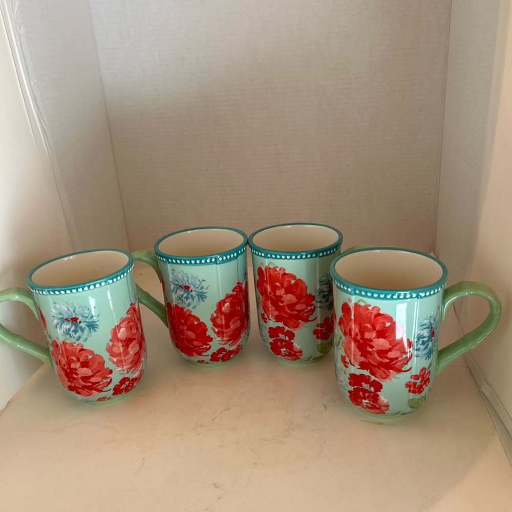 The Pioneer Woman Gorgeous Garden Large 23 fl oz Mugs, Set of 4